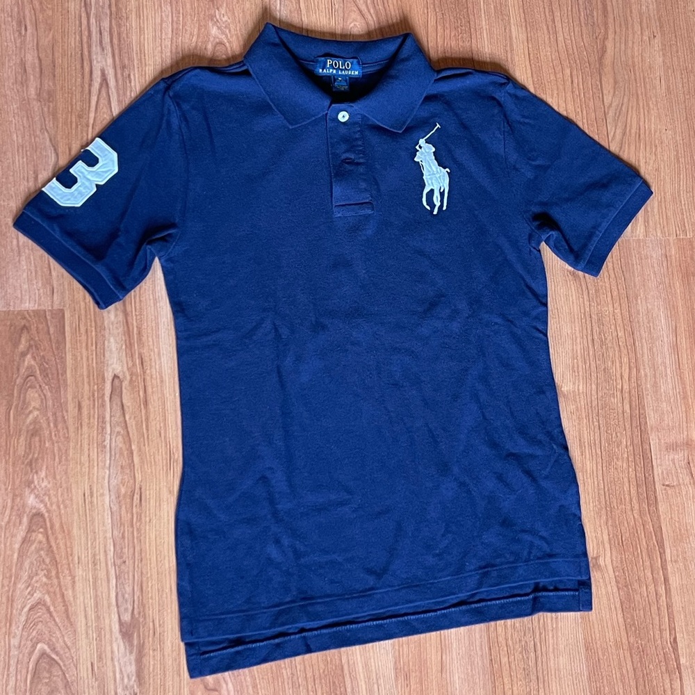 Ralph Lauren Blue shirt.